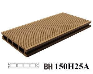 Venatura del legno legno Decking composito di plastica Anti - UV Hollow impermeabile all'aperto di WPC pavimenti 150X25A