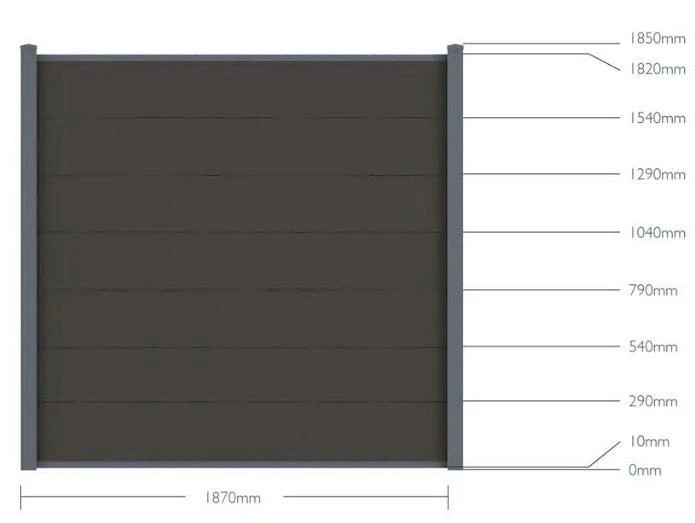 Recinzione per pavimenti in legno composito di plastica per il giardino